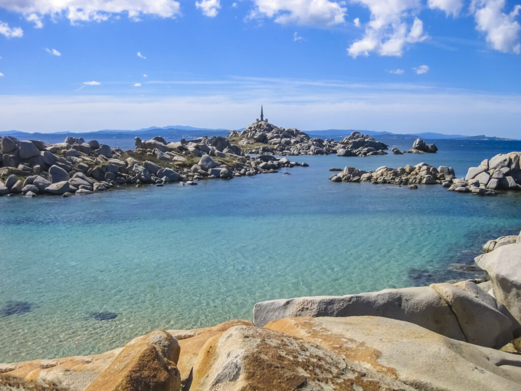 Emerald sea of Lavezzi Island, Corsica, France