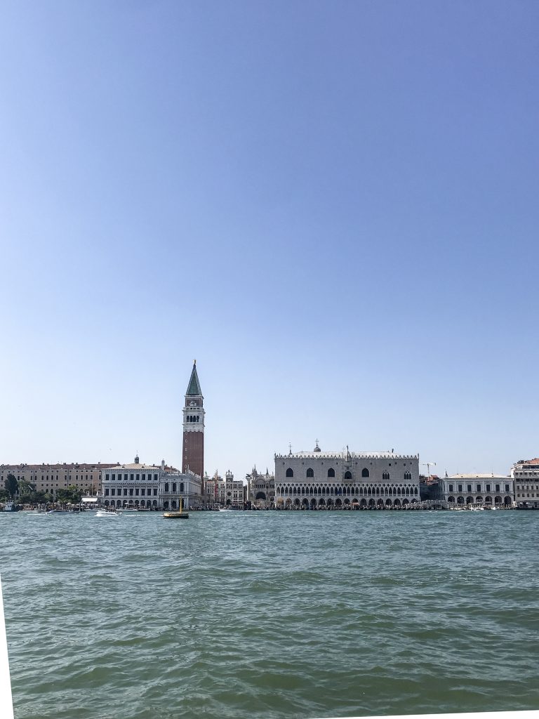 Venezia Piazza San Marco vista dal vaporetto mentre ritorniamo in Stazione